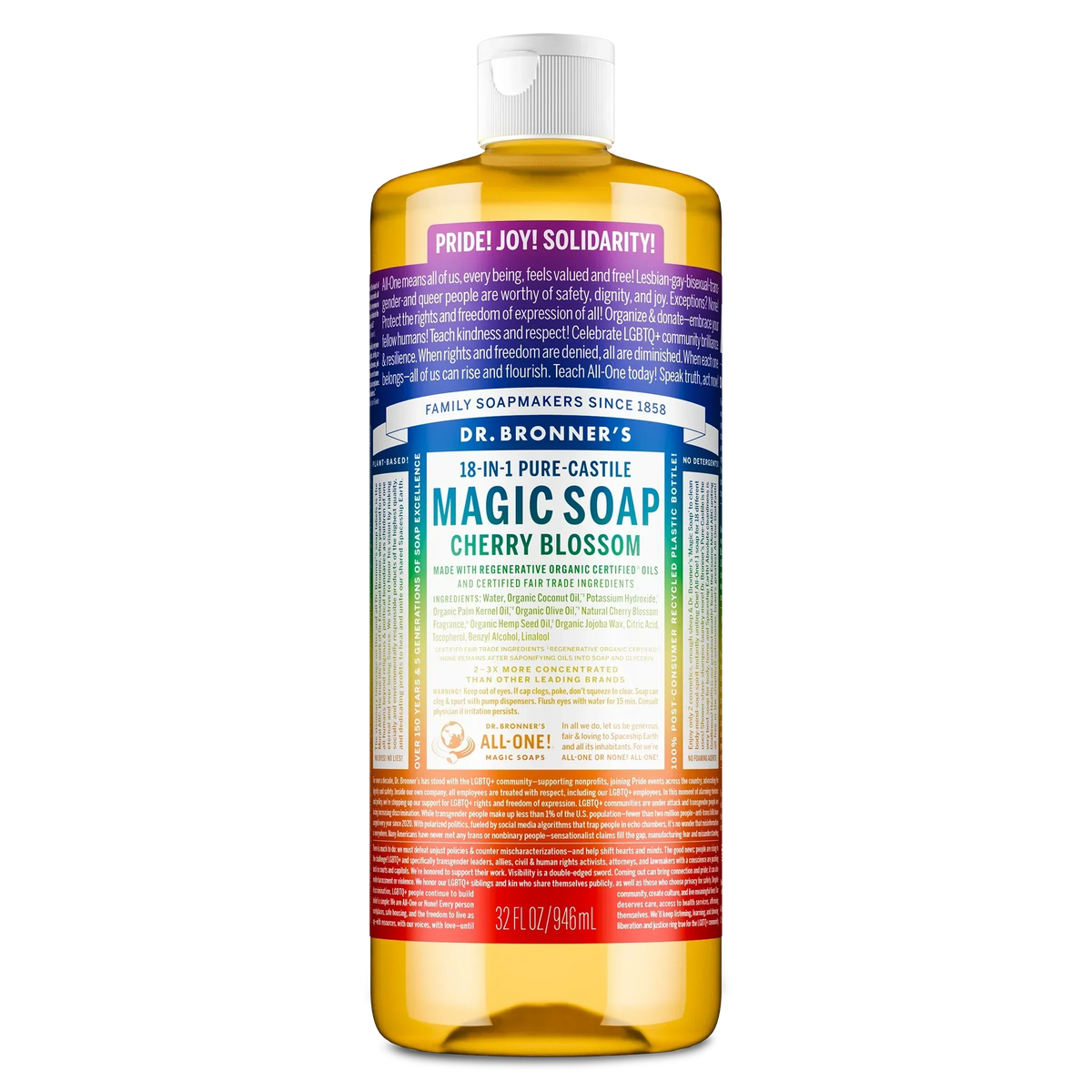 Cherry Blossom Pride Label - Pure-Castile Magic Soap