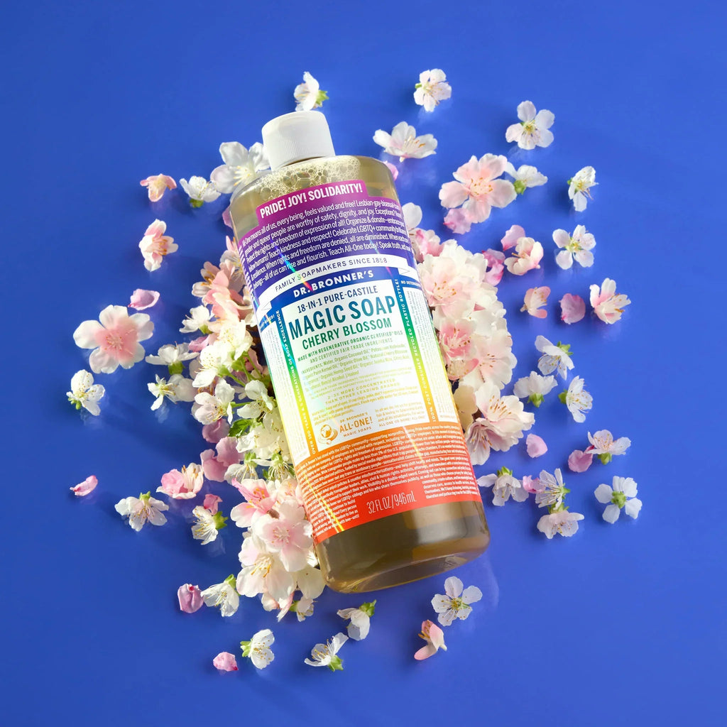 Cherry Blossom Pride Label - Pure-Castile Magic Soap
