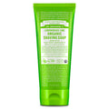 A green tube labeled Dr. Bronners Lemongrass Lime Organic Shaving Soap features bold text on smooth, moisturizing fair trade ingredients. It includes instructions for application, detailed organic ingredients, and the companys ethical mission statement [7 oz]